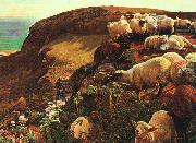 William Holman Hunt On English Coasts Spain oil painting artist